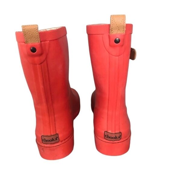 Chooka Tulip Red Women's Waterproof Durable Mid Height RAIN Boots Size 6 - Picture 6 of 8